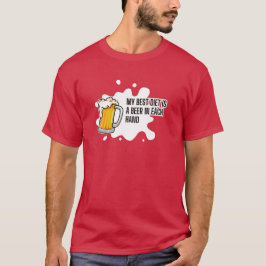 最高のダイエットはビール – 楽しい飲酒ギフト Tシャツ