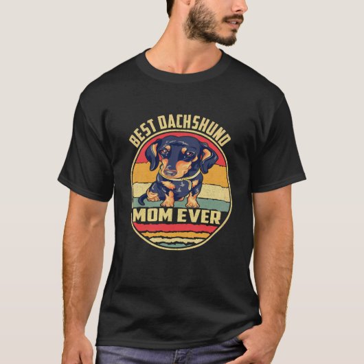 最高のダックスフンドのママ Tシャツ (正面)
