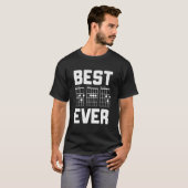 最高のダッドギターコードD-A-D父ギタリスト Tシャツ (正面フル)