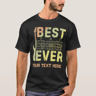 最高のダッド ギタリスト ミュージシャン 父の日 Tシャツ