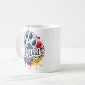 最高のダッド・ドッグ コーヒーマグカップ (正面左)