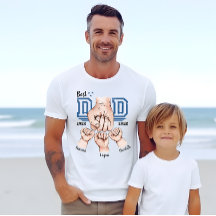 最高のダッドTシャツ - 3人の子供の名前