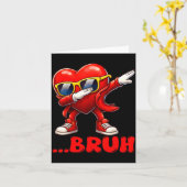 最高のダブハート面白い子供服 メンズ バレンタインデー カード (黄色い花)