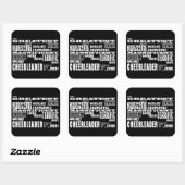 最高のチアリー素晴らしダー スクエアシール (シート)