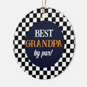 最高のチェックモダン セラミックオーナメント (左)