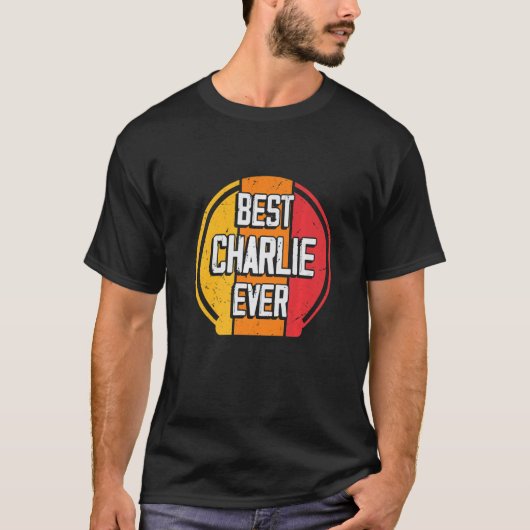 最高のチャーリー・エバー チャーリー・ネーム Tシャツ (正面)