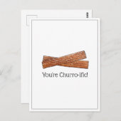 最高のチョコレートを添えたフライドチュロス ポストカード (正面/裏面)