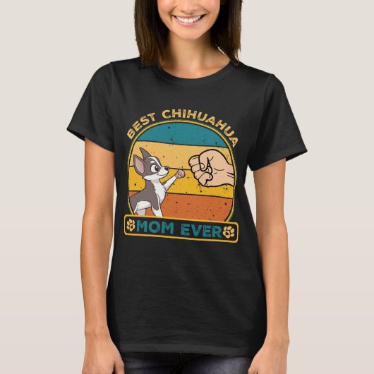 最高のチワワ犬ママ Tシャツ (正面)