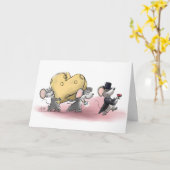 最高のチーズでなければダメ（Mic, Mac & Moeと共に） カード (黄色い花)