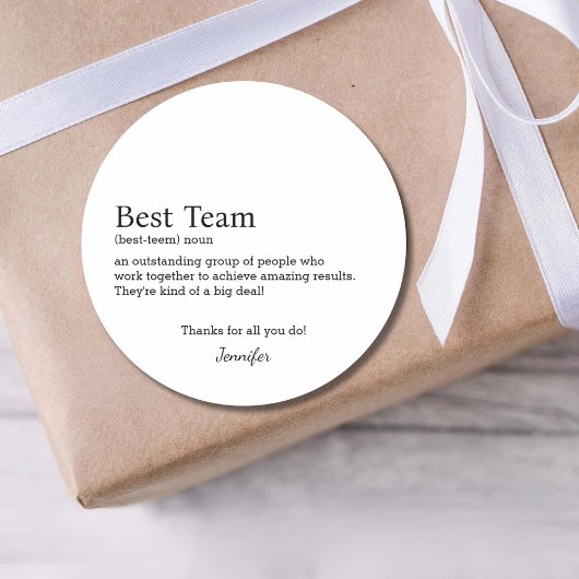 最高のチーム企業のスタッフの評価スタッフ ラウンドシール