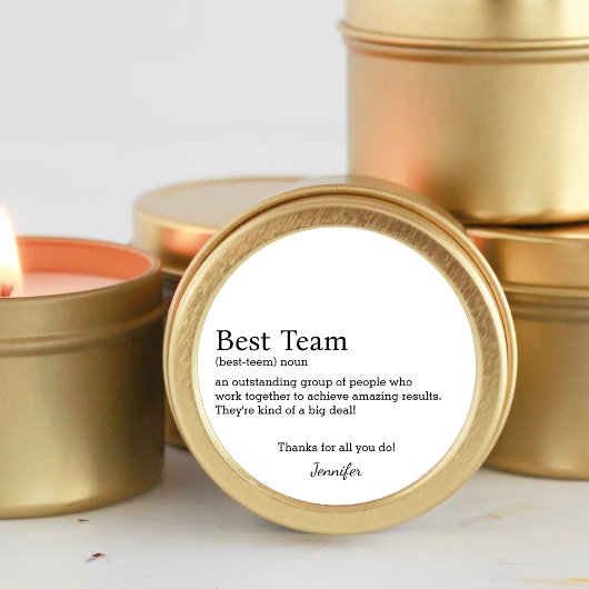 最高のチーム企業のスタッフの評価スタッフ ラウンドシール