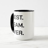 最高のチーム | 楽しいモダンチームの感謝ギフト マグカップ (正面左)