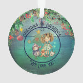 最高のティール（緑がかった色）オーナメント オーナメント (裏面)