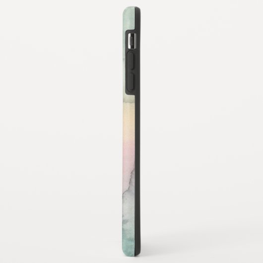 最高のティール（緑がかった色）抽象芸術水色 Case-Mate iPhoneケース (裏面/左)