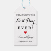 最高のディエバパーソナライズされた結婚式の引き出物ラベル ギフトタグ (正面)