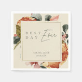 最高のディエバーエレガント庭園の結婚式 スタンダードカクテルナプキン (正面)