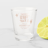 最高のデイエバモダンレトロのシ結婚ョットグラス ショットグラス (裏面)