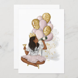 最高のデイエバーガール誕生日招待状 招待状