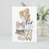 最高のデイエバーガール誕生日招待状 招待状 (スタンド正面)