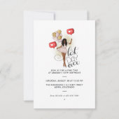 最高のデイエバーガール誕生日招待状 招待状 (裏面)