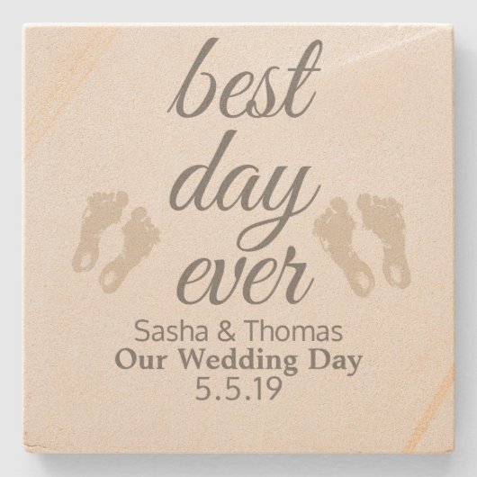 最高のデイエバーサンドストーンコースター ストーンコースター (正面)