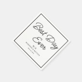 最高のデイエバーミニマルシック | ナプキ結婚ンス スタンダードカクテルナプキン (角)