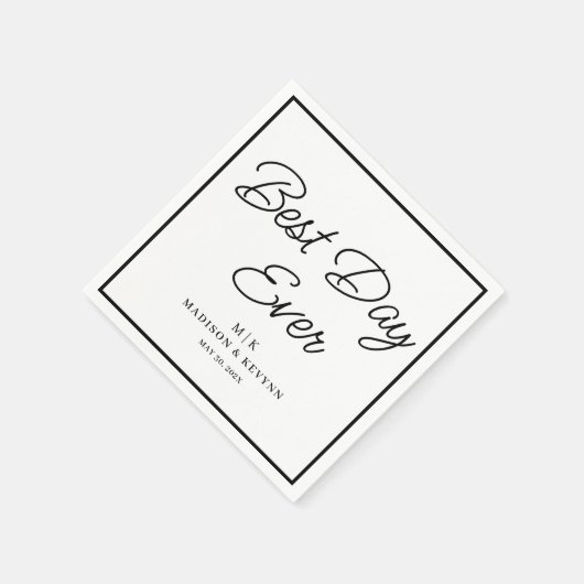 最高のデイエバーミニマルシック | ナプキ結婚ンス スタンダードカクテルナプキン (角)