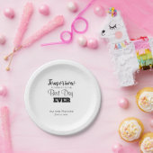 最高のデイエバーリハーサルディナー紙プレート ペーパープレート (パーティー)