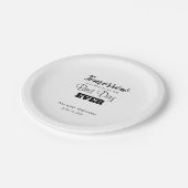 最高のデイエバーリハーサルディナー紙プレート ペーパープレート (アングル)