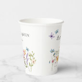 最高のデイエバーワイルドフラワーフローラ結婚ズカスタム 紙コップ (右)