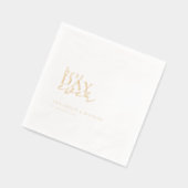 最高のデイエバー結婚フォイル 箔ナプキン (左)