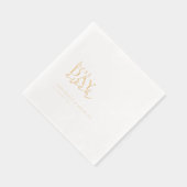 最高のデイエバー結婚フォイル 箔ナプキン (右)