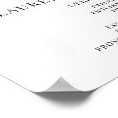 最高のデイエバー結婚式 プログラムウェルカムサイン ポスター (角)