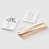 最高のデイエバー結婚式 プログラムファン ハンドファン (組立なし)