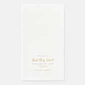 最高のデイエバ結婚のパーティーシックエレガント金ゴールドPape (正面)