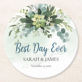 最高のデイエバ結婚ー吸汁性フローラ植物学 ラウンドペーパーコースター