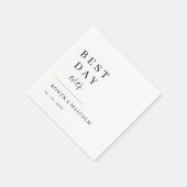 最高のデイエバ結婚ー スタンダードカクテルナプキン (角)