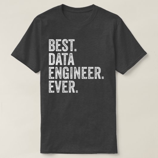 最高のデータエンジニア Tシャツ (デザイン正面)