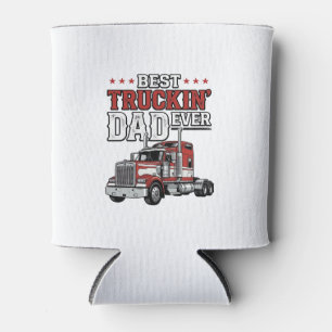 最高のトラック運転手パパ ビンテージ トラック Tシャツ デザイン_1 缶クーラー