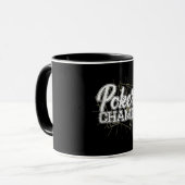 最高のトランプのポーカーポーカーカードゲーム マグカップ (正面左)