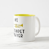 最高のトランペット選手 ツートーンマグカップ (正面右)
