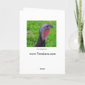 最高のトルコの日に願って、かわいい反射。 シーズンカード (裏面)