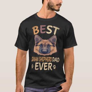 最高のドイツ牧羊犬パパ ドイツ牧羊犬 Tシャツ