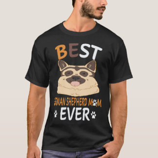 最高のドイツ牧羊犬ママ ドイツ牧羊犬 Tシャツ