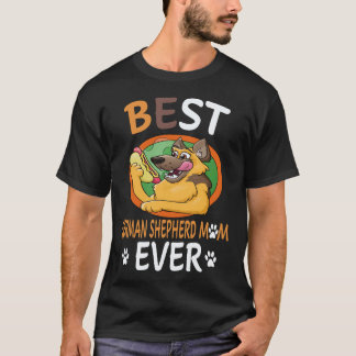 最高のドイツ牧羊犬ママ ドイツ牧羊犬 Tシャツ