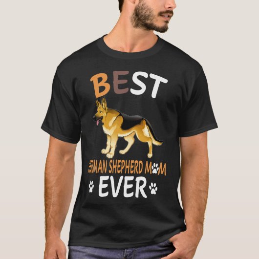 最高のドイツ牧羊犬ママ 441 Tシャツ (正面)