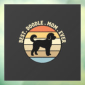 最高のドゥードルママ レトロ犬 ウィンドウサイン (シート3)