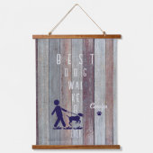 最高のドッグウォーカーーの木の上に壁タペストリー 吊り下げ型タペストリー (正面)