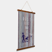 最高のドッグウォーカーーの木の上に壁タペストリー 吊り下げ型タペストリー (傾斜あり)