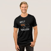 最高のドッグウォーカー トライブレンドＴシャツ (正面全面)